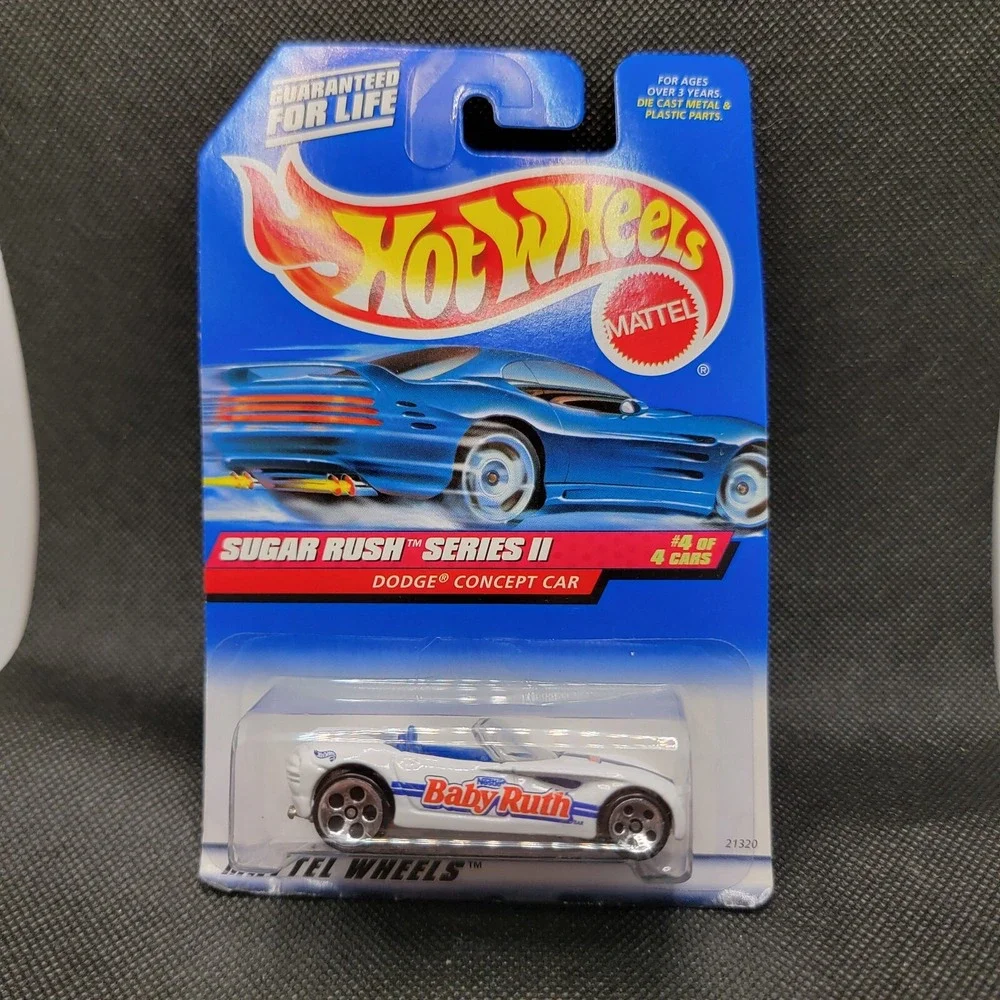 Hot Wheels Dodge Concept Car Sugar Rush Series II #972 New 1998 Baby Ruth #4/4